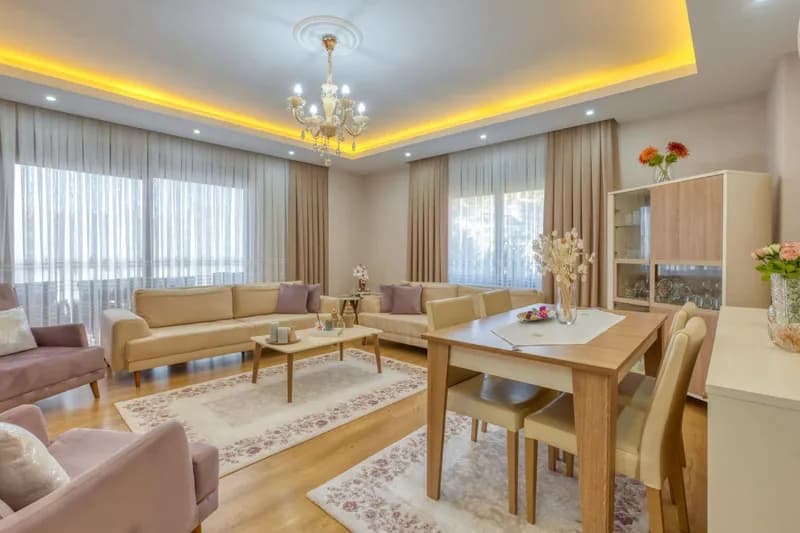 Stunning 2+1 apartment with panoramic sea castle views in sugözü, alanya — photo 1